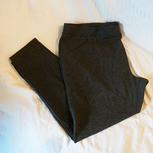 Dark Gray Stretch Knit Pants